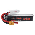 LinkMejor Power 7.6V 550mAh 80C/160C 2S HV 4.35V LiPo Battery XT30 Plug for RATE W20 FPV Racing Drone