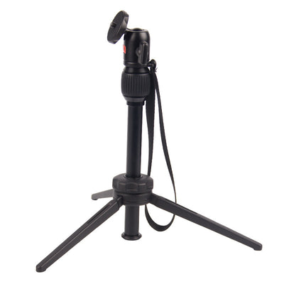 MT-10 Mini Aluminum Tripod Projector Stand 2 Section Tabletop Tripode with Gimbal Ball Head for SLR DSLR Camera Phone Photography Travel Tripe Holder