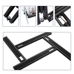 LinkMejor Trimming Machine Guide Rails 400mm-800mm Adjustable Backing Auxiliary Guide Bracket Aluminum Alloy Milling Groove Engraving Guide Rail