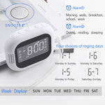 TS-BC700 Portable Vibrating Alarm Clock with 2.75 Inch Screen Multifunction Rechargeable 1800mAh Battery for Deaf / Elderly / Heavy Sleepers