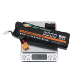 LinkMejor 11.1V 5000mAh 100C 3S LiPo Battery XT60 Plug with T Deans Plug for RC Drone
