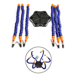 6-Jaw Multi-Weld Bracket Arm Repair Fixture with 7-Piece Flexible Arm with USB Fan for Modeling Weld Assembly Repair