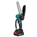 LinkMejor 88VF 6 Inch Portable Electric Pruning Chain Saw Rechargeable Small Woodworking Chainsaw W/ 1/2pcs Battery