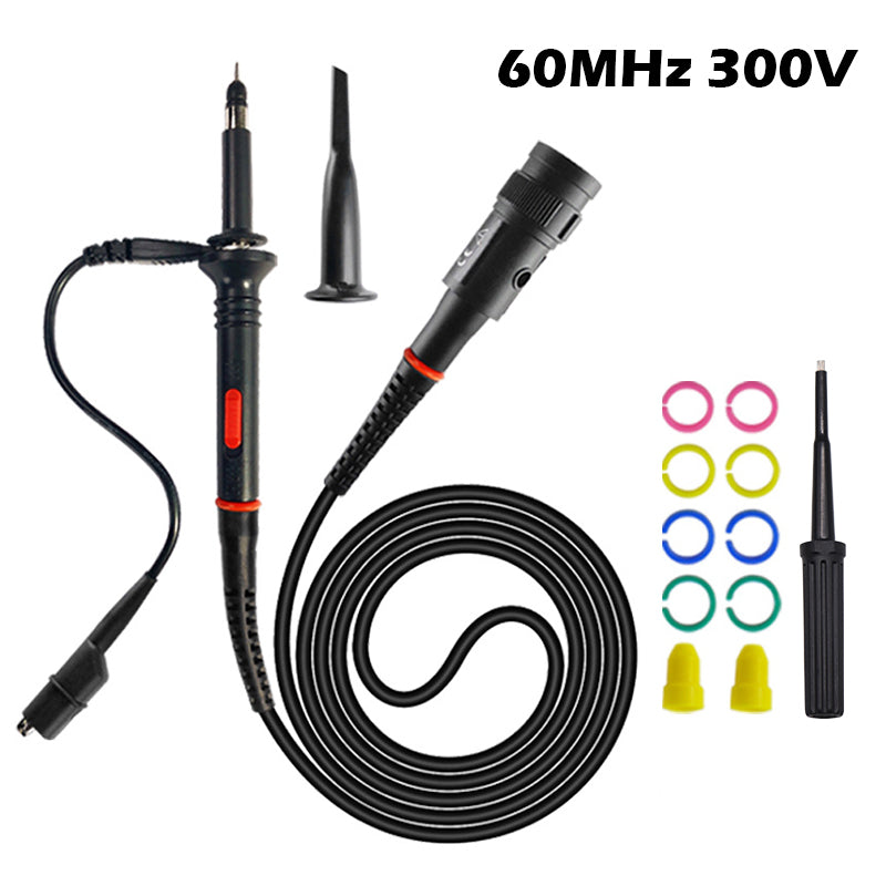 P2060 Oscilloscope Probe Kit  for ZT703S 702S 60MHz 1X 10X Mayitr High Precision Oscilloscope Multimeter Tester Probe Test Leads Accessories