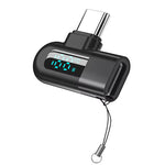 6A Type-C OTG Adapter 120W Fast Charging Digital Display USB-C to C Converter 480Mbps Data Transfer PD Compatible Aluminum Alloy for Phone Laptop Tablet