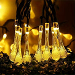 IPRee 7 Meter/50 LED Solar Droplet Lights String Outdoor Waterproof Garden Lawn Paths Fencing Wedding Party Holiday Decora Solar Powered Light