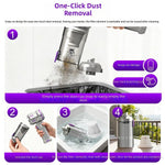 Tevorex Wireless Handheld Vacuum Cleaner 17000Pa Strong Suction Type C Rechargeable Lightweight Cleaner for Car Home