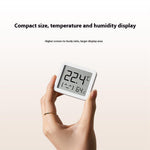 LinkMejor 3 Mijia Smart Temperature Humidity Sensor Mini 0°C-60°C Range Bluetooth 5.0 High Precision Compact Hygrometer with LCD Display and Wall Sticker