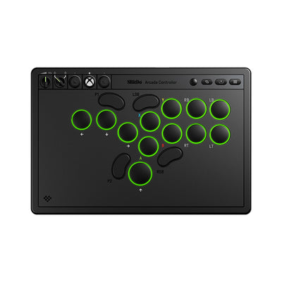 8Bitdo Arcade Controller Xbox Edition Dual Mode Game Controller 1.1mm Rapid Trigger with Full Large Mechanical Buttons No Joystick Hot Swappable SOCD Cleaning RGB Lighting Customizable Fighting Wireless Arcade Game Controller