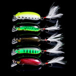 LinkMejor 10PCS Slow Sinking Minnow Fishing Lures 7g Wobbler Crankbait Artificial Hard Bait for Bass Trout Pike