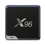 [4+32G] X96 A100 Smart TV Box Android 14 Amlogic S905A 4K Ultra HD 60fps HDR10+ AV1 Dual Band WiFi Bluetooth 5.X Streaming Media Player AI-SR Home Entertainment Set Top Box with Remote Control