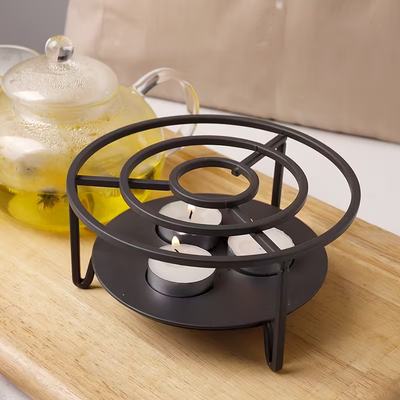 IPRee Candle Heating Tea Warmer Household Thickened Teapot Heating Base Outdoor Portable Tea Stove New Metal Tea Ceremony Accessories