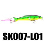 SeaKnight SK007 Minnow 16g 100mm 0.6-1.2M 1PC Fishing Lures with Feather Artificial Baits Swimbait Wobblers Minnow Fishing Lure