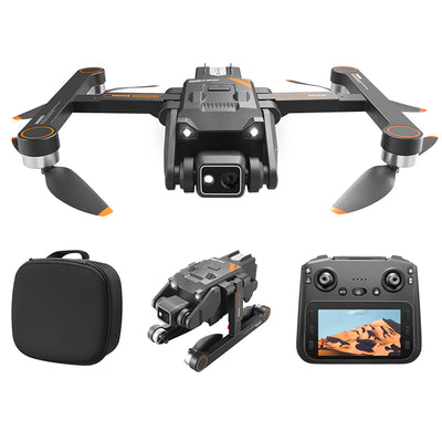 LinkMejor RG700 PRO GPS 5G WiFi FPV with 5.9inch LCD Screen Controller 180° Electrically Adjustable HD Dual Camera 360° Obstacle Avoidance Brushless Foldable RC Drone Quadcopter RTF