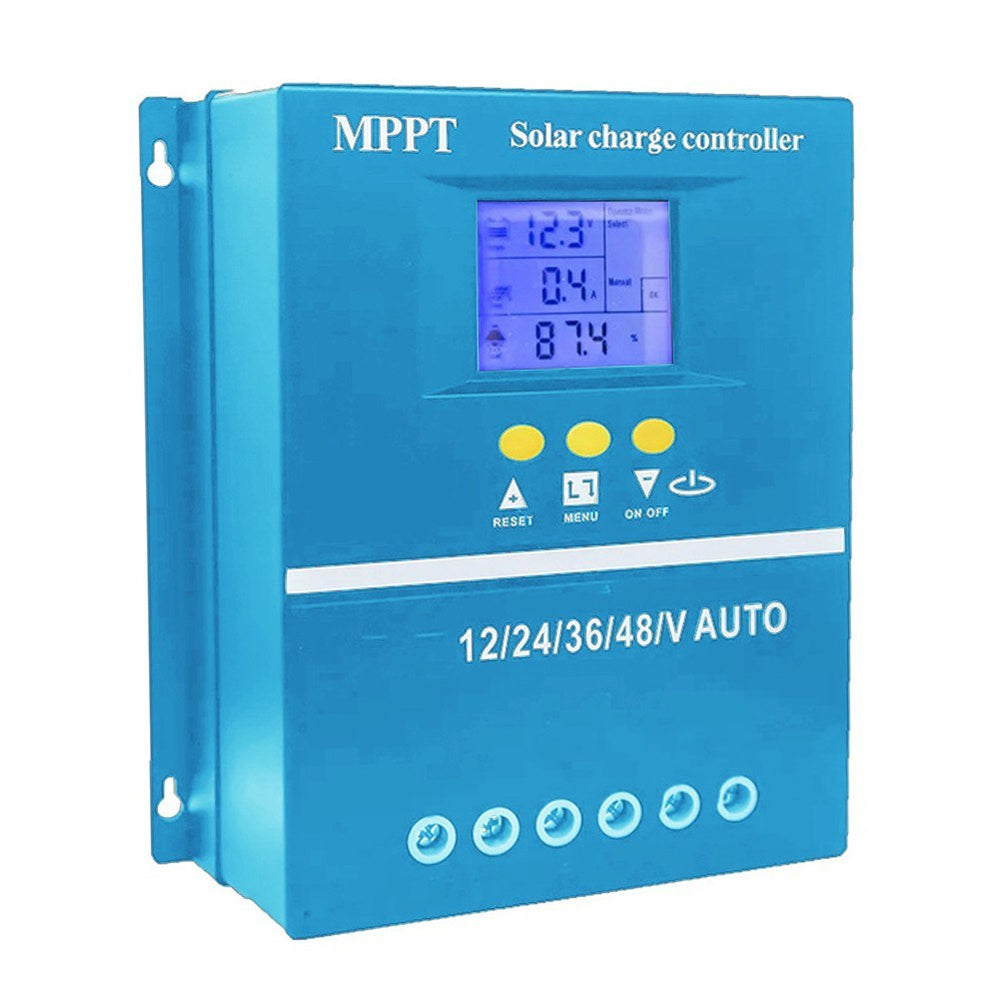 LinkMejor Solar Controller 12/24/36/48V Automatic Identification Intelligent Photovoltaic System Solar Charging Controller