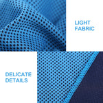 LinkMejor 1pcs Portable Quick Drying Summer Cooling Towel with Round Silicone Box Soft Breathable Scarves for Sports Gym Running Yoga Fitness