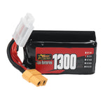LinkMejor 3S 11.1V 1300mAh 30C 14.43Wh LiPo Battery XT60 Plug for RC Drone FPV Racing