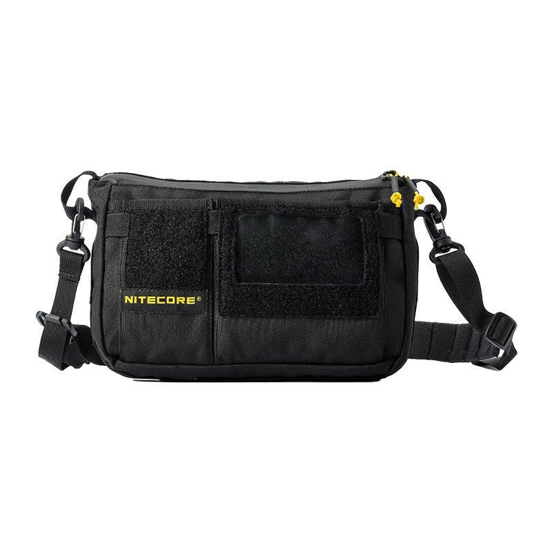 LinkMejor SLB08 2L EDC Sling Bag Nylon Shoulder Pack with MOLLE Webbing for Men Outdoor Travel Commute Tactical Gear Storage