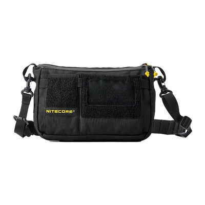 LinkMejor SLB08 2L EDC Sling Bag Nylon Shoulder Pack with MOLLE Webbing for Men Outdoor Travel Commute Tactical Gear Storage