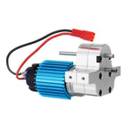 1PC Metal Transfer Gear Case w/370 Motor for LinkMejor B-16 B-24 B-36 C24 JJRC Q60 Q61 4WD 6WD RC Car