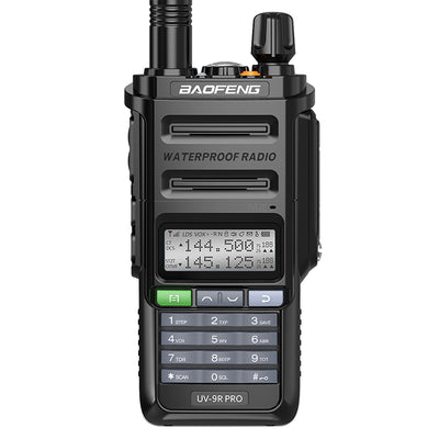 LinkMejor UV-9R Pro V2 High Power Long Range Walkie Talkie 128 Channels Tri-Power Multi-band Wireless Copy Frequency IP68 Waterproof Type-C Rechargeable Ham Two Way Radio with Flashlight
