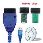 LinkMejor 409.1 CH340 FT232RL LinkMejor 409 Car Diagnostic Cable USB OBDII Car Diagnostic Scanner for Volkswagen/Audi