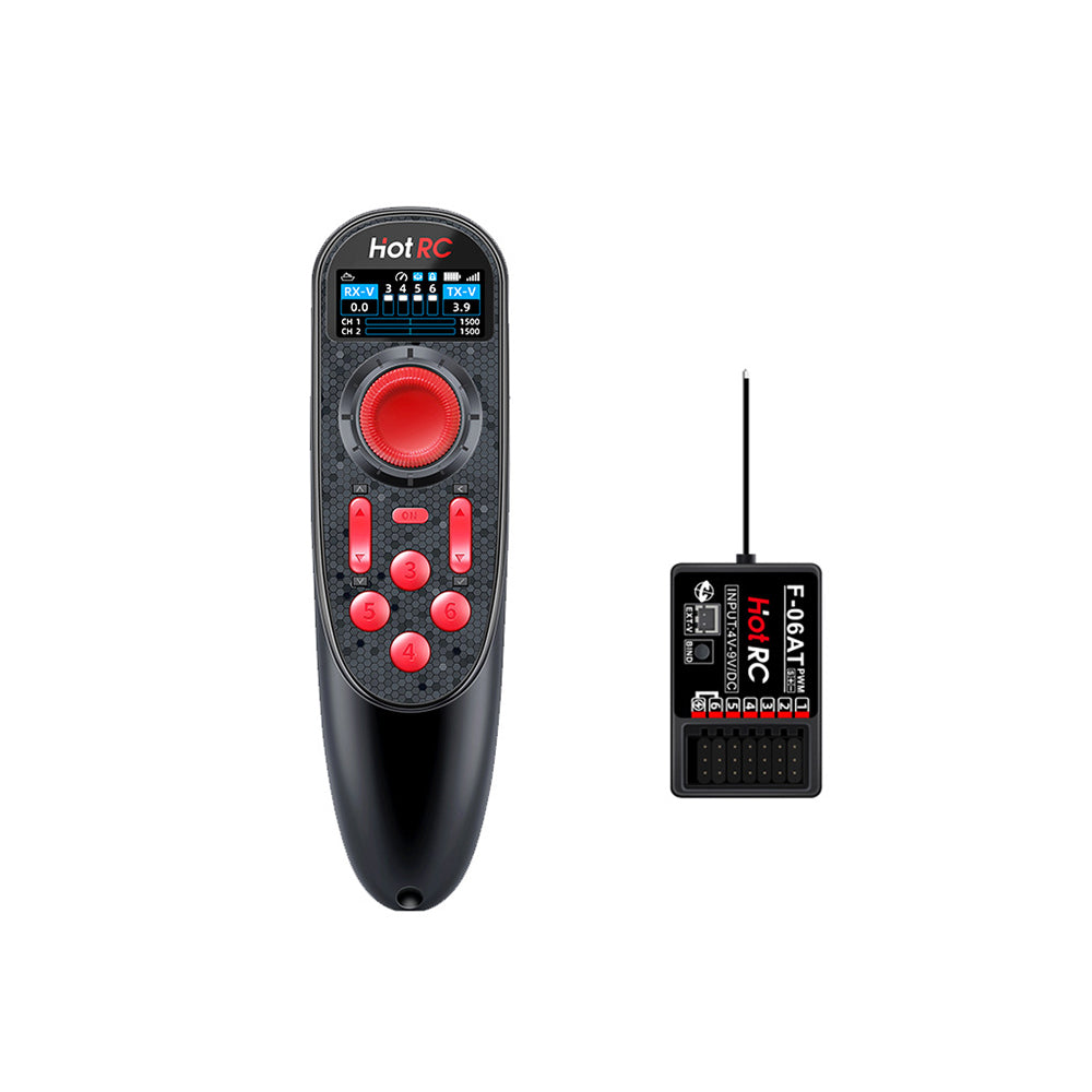 LinkMejor DS650 2.4GHz 6CH FHSS Transmitter Color Display Built-in 3.7V 1500mAh Battery Radio Controller With Receiver for RC Car Boat Vehicle Models