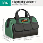 LinkMejor 18 Inch Large Capacity Tool Storage Bag with Wear-resistant Multiple Pockets for Portable Tool Storage
