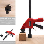 Woodworking MFT Dog Clamp 4"/10"/16" Vertical Bench Clamp for 20mm Dog Hole 60kg Heavy Duty Clamping Force Tool-Free Locking System