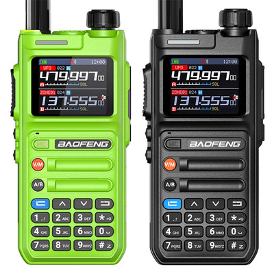 LinkMejor AR26 Walkie Talkie GPS Real-Time Positioning Voice Recording 10W Output 1000 Channels NOAA Weather Reception EU Plug