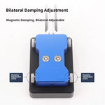 CW Morse Code Automatic Key Dual Paddle Cast Aluminum Base Carbon Fiber Parts Adjustable Gap Radio Transmitter 3.5mm Shortwave Radio Telegraph Training Key