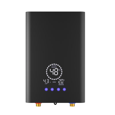 Tevorex 220V 8500W Touch Screen Instant Electric Water Heater AI Voice Control Constant Temperature Variable Frequency Shower Kitchen Fast Heating
