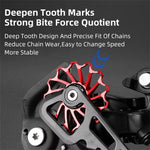 WEST BIKING 3/5 CM Mountain Bicycle Ceramic Rear Dial Guide Wheel 11T 13T Tooth Derailleur Aluminum Alloy Perrin Bearing Tension Wheel
