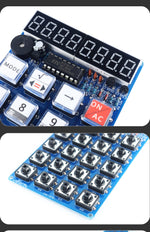 DIY Calculator Kit LED Digital Tube Display 51 MCU Electronic Calculators Kits for School Soldering Practice Training