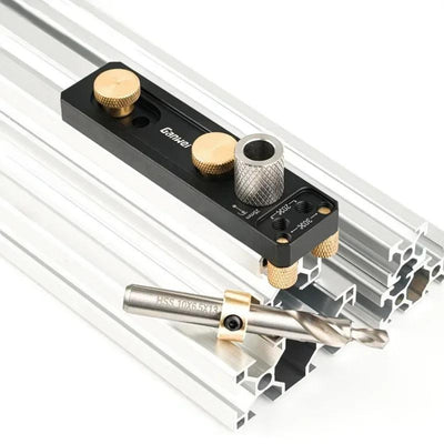 Aluminum Profile Drill Guide Access Hole Drill Jig For 2020 2040 3030 3060 European Standard Aluminum Extrusion Profile