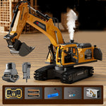 4DRC 4D-E1 E3 3 in 1 RC Simulation Engineering Model Alloy Bucket Excavator Simulated Spray Lights RTR RC Car Children Toys