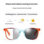 Fashion Photochromic Reading Glasses Anti-Blue Light HD UV Protection Lightweight Presbyopia Glasses