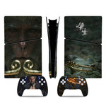 [Black Myth:WuKong] Full Skin Stickers Set Protection Decoration Skin Kit for PS5 Slim Digital Game Console & Controller