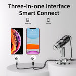 LinkMejor 321-p 1600X 2MP Digital Microscope Hand Held Adjustable Microscope Electronic Camera 8 LED Magnifier with Stand Microscope Accessories