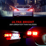 LinkMejor Pair 12V 2W Car LED Bulbs 3157 Type Tail Light Bulbs 700LM Bright Turn Signal Bulbs 3020SMD