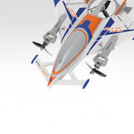 LinkMejor 570 2.4GHz 6CH 315mm Wingspan VTOL One Click Crane Mode Night Flying 6-Axis Gyro Brushless EPP RC Airplane RTF Compatible Futaba & DSM Receiver