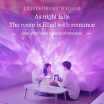 Elfeland S09 Jellyfish Projector Lamp 2W 1000mAh Battery USB LED Night Light Kids Sleep Soother Ocean Wave Lamp with IR Remote Control Timer Dimmable