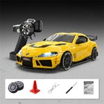 LinkMejor SP4301 Official Licensed for Supra RTR 1/43 2.4G 4WD Drift RC Car with Gyro Full Proportional Remote Control Mini Race LED Light High-Speed Motor On-Road Racing Vehicle Model Boys Gifts Toys