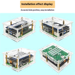 Acrylic Case for Raspberry Pi 5 PCIe to M.2 Adapter Board with Heat Sink Compact Design Efficient Cooling