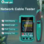 EU Direct ET622 ET623 Network Cable Tester Multimeter Wire Tracker Adjustable NCV POE Voltage Testing 6000 Count Screen Network Cable Measurement 400m Accurate