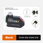 LinkMejor Bicycle Alarm Disc Brake Lock 120dB Loud Anti-Theft Alarm Security Wheel Disk Padlock Waterproof Scooter Disc Lock