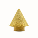 M10 M14 Thread Diamond Brazed Chamfering Bit 38mm 50mm Beveling Hole Opener for Marble Tile Quartz 50 Grit for Angle Grinder