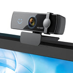 CW100 Webcam 1080P Full HD Windows Hello Facial Recognition USB Computer Cam Noise Cancelling Microphone Plug and Play for Video Calling Conference