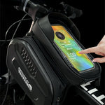 LinkMejor Bike Top Tube Bag Touchscreen 6.5'' Phone Holder Case Waterproof Reflective Large Capacity Front Beam Bag for MTB