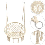 Garden Hammock Swing Chair Macrame Hanging Chair Cotton Bedroom Indoor Outdoor Room Patio